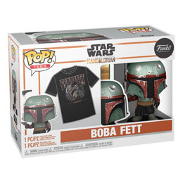 Star Wars: The Mandalorian POP! & Tee set figurine et T-Shirt Boba Fett
