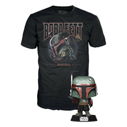 Photo du produit Star Wars: The Mandalorian POP! & Tee set figurine et T-Shirt Boba Fett Photo 1