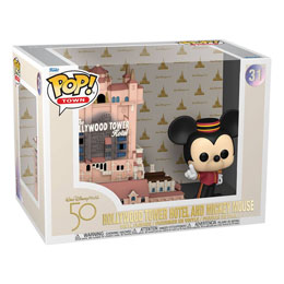 Photo du produit Walt Disney Word 50th Anniversary POP! Town Vinyl figurine Hollywood Tower Hotel and Mickey Mouse Photo 1