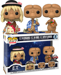 E.T. 40th Anniversary POP! Movies Vinyl pack 3 figurines E.T.