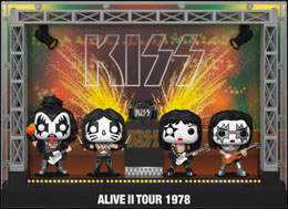 Kiss pack 4 figurines POP! Moments DLX Vinyl Alive II 1978 Tour 9 cm