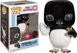 FUNKO POP BILLY MADISON PENGUIN WITH COCKTAIL VERSION EXCLUSIVE FLOCKED