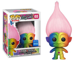 FUNKO POP! TROLLS RAINBOW TROLL WITH PINK HAIR CONVENTION EXCLUSIVE